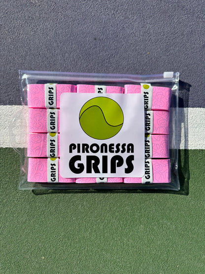 12 Pink Pironessa Tacky Tennis Grips